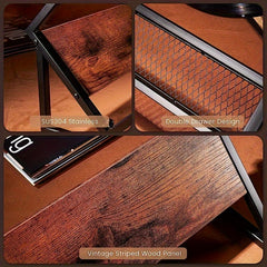 Wood and Iron Vinyl Record Holder