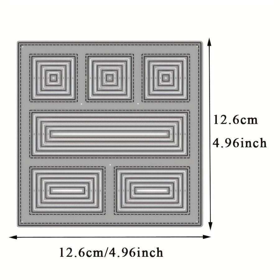 Frame Block Rectangle Metal Cutting Dies Scrapbook Die For Card Making DIY