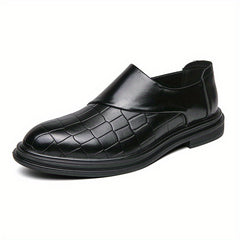 Men's Zipper Loafer Shoes Comfortable Non Slip for Business