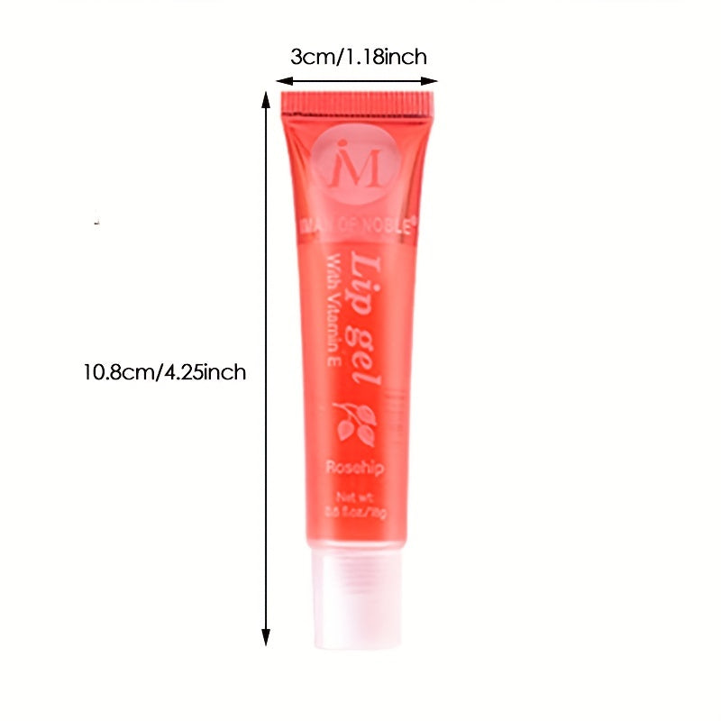 Hydrating Lip Gel With Vitamin E Rosehip Argan Mint Aloe Coconut Moisturizing