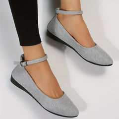 Women's Flat Casual Point Toe Strap Shoes Lightweight Shoes