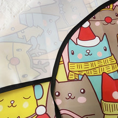 Waterproof Cartoon Cat Apron for Kitchen Use