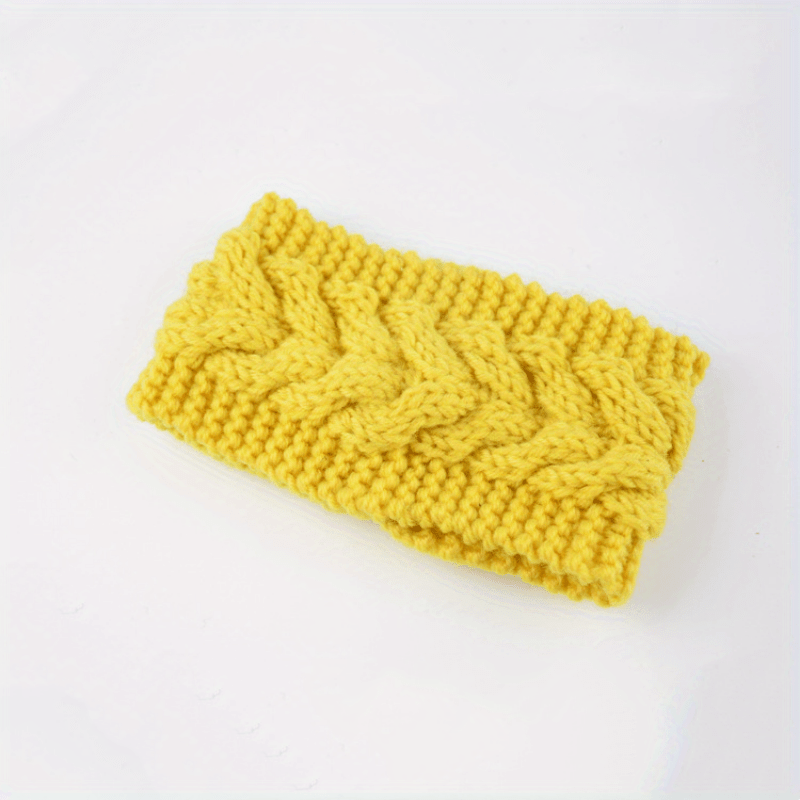 Ribbed Knitted Warm Headband for Women Soft Wide Head Wrap Ear Warmer