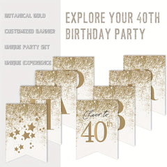 40th Birthday Party Decorations - Silvery Metal Balloons and Rainbow Confetti