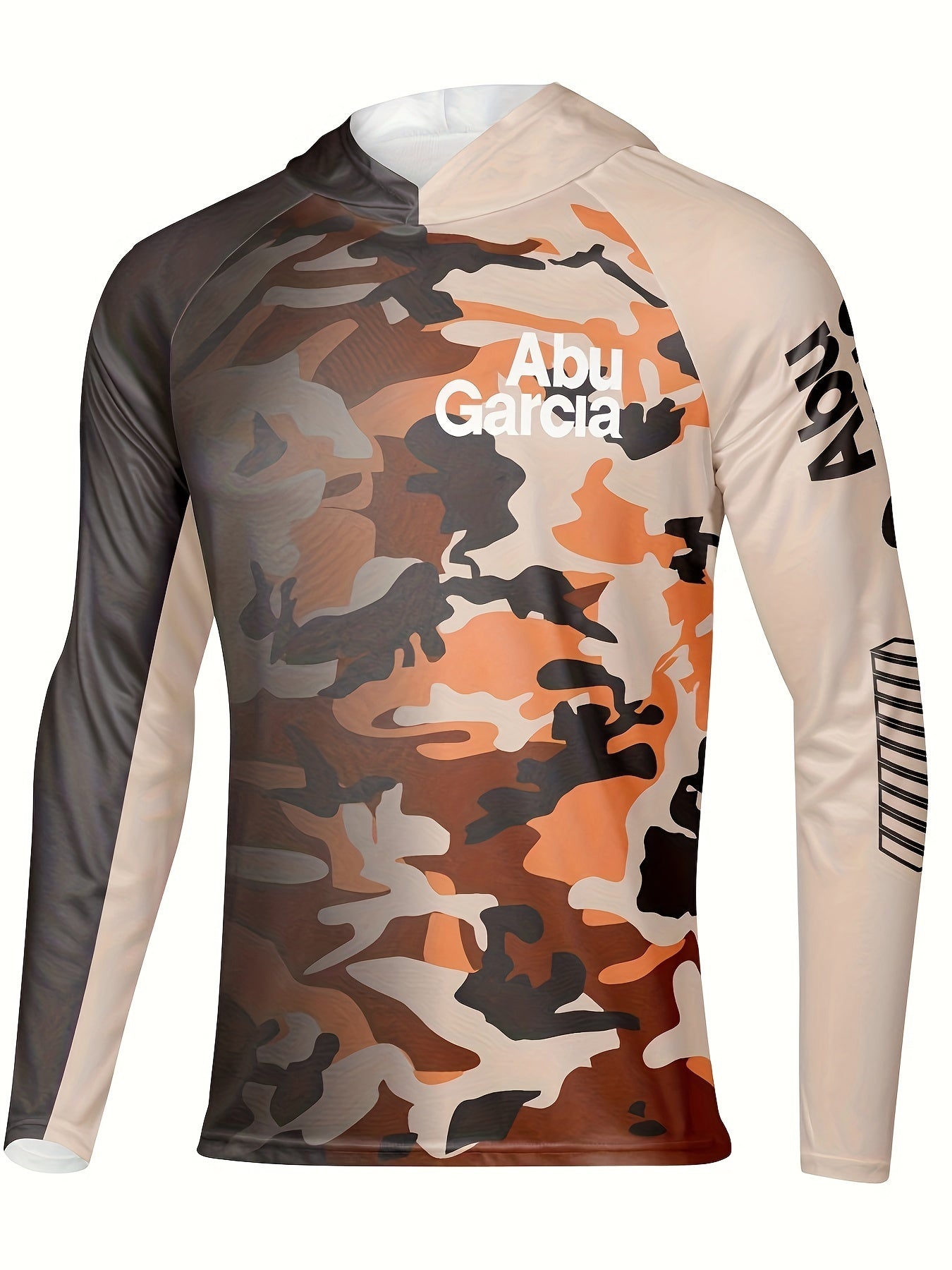 Men's Camo UPF 50 Sun Protection Hoodie Long Sleeve Quick Dry Top