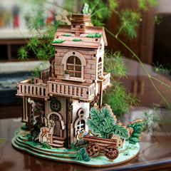 3D Wooden Puzzle DIY Treehouse Model House High Difficulty Building Blocks