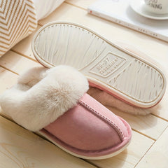 Women's Cozy Plush Home Slippers with Faux Fur Lining
