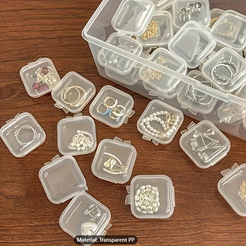15pcs Mini Covered Square Storage Case for Earplugs Earrings