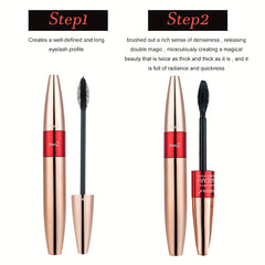 Waterproof 2 in 1 Mascara for Long Lashes