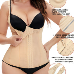 Front Buckle Shaping Waist Trainer Tummy Control Top