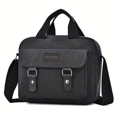 Men's Canvas Crossbody Messenger Bag Large Capacity
