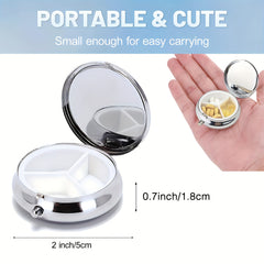 Vintage Car Pill Box Organizer for Purse and Pocket