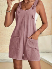 Sleeveless Lounge Romper With Pockets