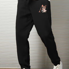 Men's Loose Sweatpants with Letter Print