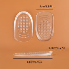 Transparent Silicone Heel Pads Soft Cushioning