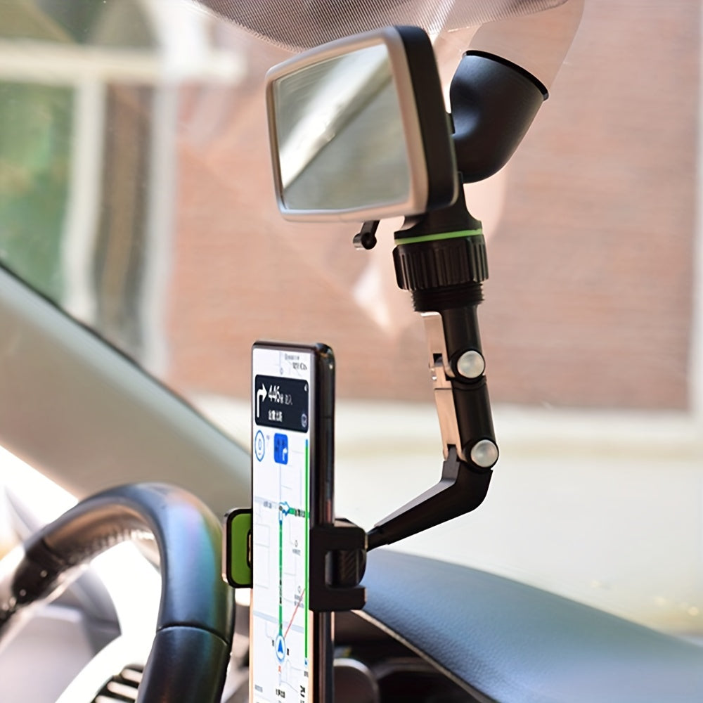 360 Rotation Car Rearview Mirror Phone Holder Mount