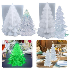 3D Christmas Tree Candle Ornaments Silicone Mold