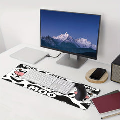 Cow Desk Accessories with Gel Wrist Support Ergonomic Gaming Mouse Pad Rest