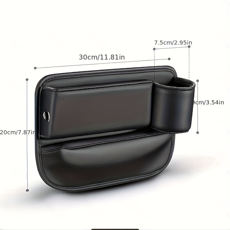 Car Seat Gap Filler Storage Box Cup Holder Organizer