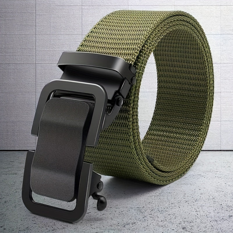 2pcs Men's Ratchet Belts Casual Nylon Web Belt Golf Belts
