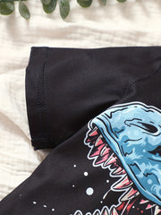 Boys Dinosaur Print T-shirt & Shorts Set