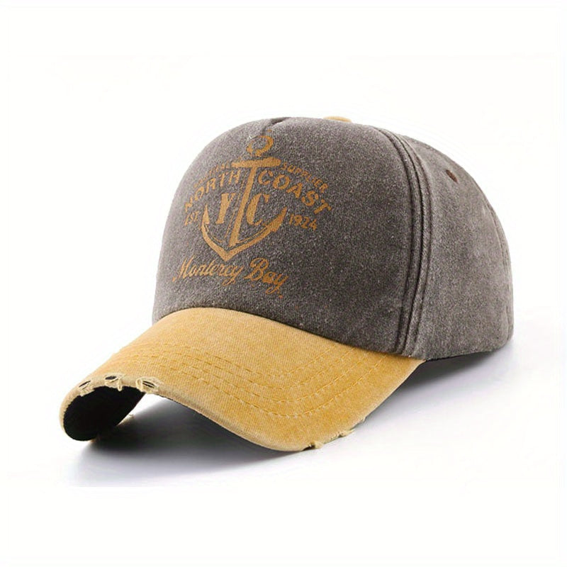 Cotton Graffiti Print Baseball Cap for Men