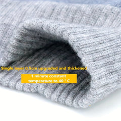 Winter Fleece Knee Pads Warm Heating Thick Large Size Cold-proof Leg Protectors