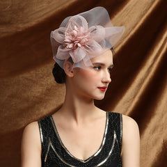 Feather Headband Fascinator Tea Party Hat Women Clip Derby Headwear