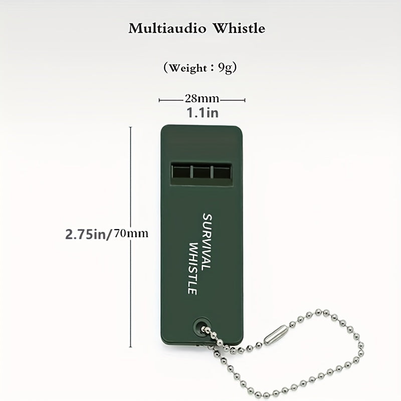 5pcs Tri Band Survival Whistle Portable Lifesaving Whistle