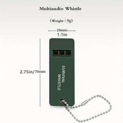 5pcs Tri Band Survival Whistle Portable Lifesaving Whistle