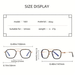 Stainless Steel Frame Glasses For Men