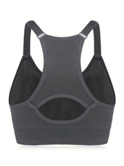 Sports Bra Women's Full Coverage Racer Back Seamless T-shirt Bra