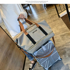 Large Capacity Luggage Bag with Wet Separation Shoe Bag