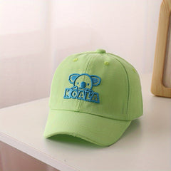 Kids Koala Embroidery Adjustable Baseball Cap Sun Protection Hat