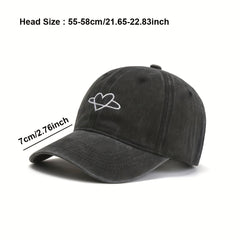 Love Heart Embroidered Baseball Cap Couple Dad Hat Soft Top Baseball Caps