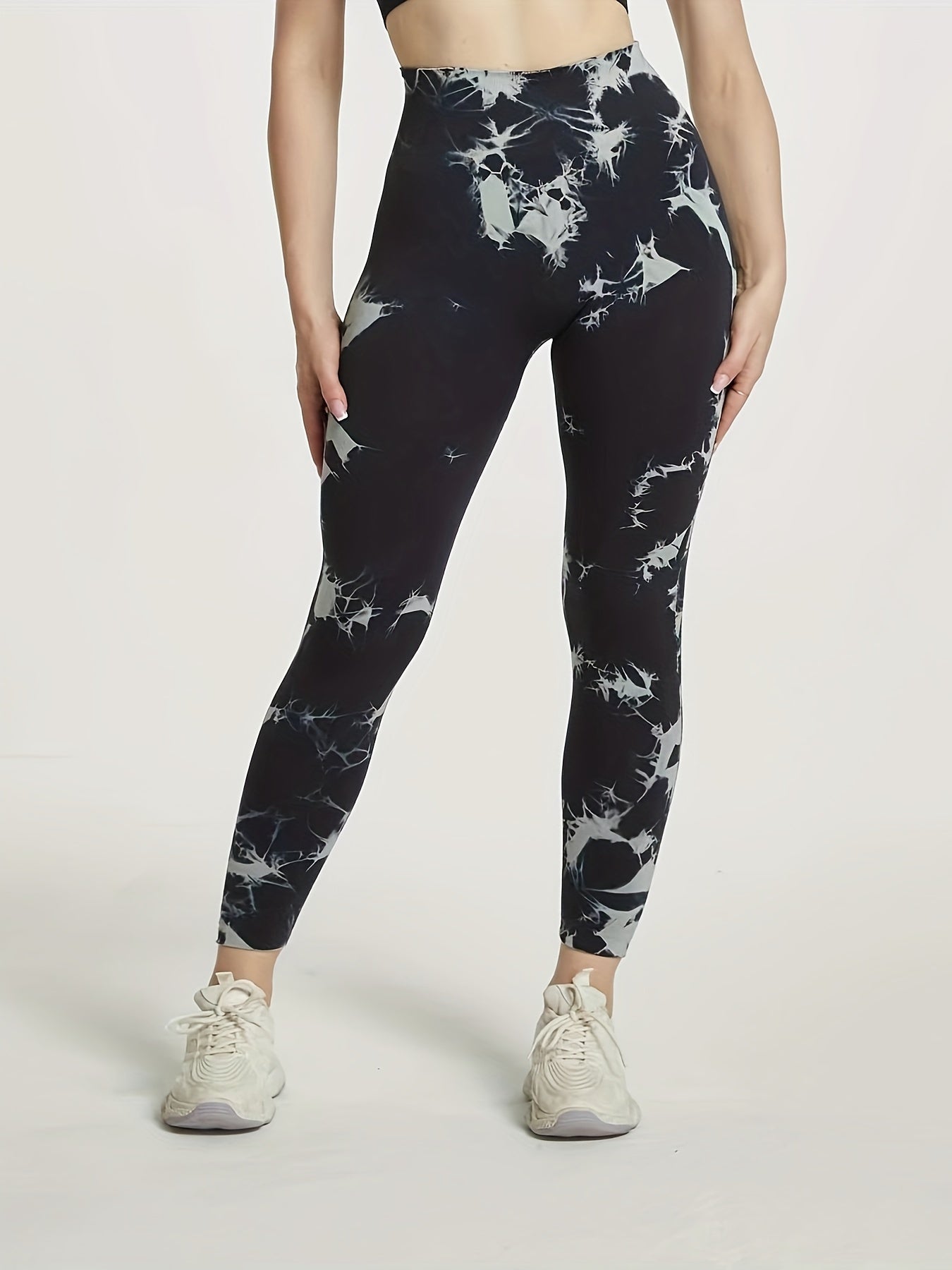 Tie Dye Workout Yoga Tight Pants High Stretchy Running Fitness Sports Leggings