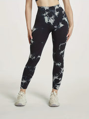 Tie Dye Workout Yoga Tight Pants High Stretchy Running Fitness Sports Leggings