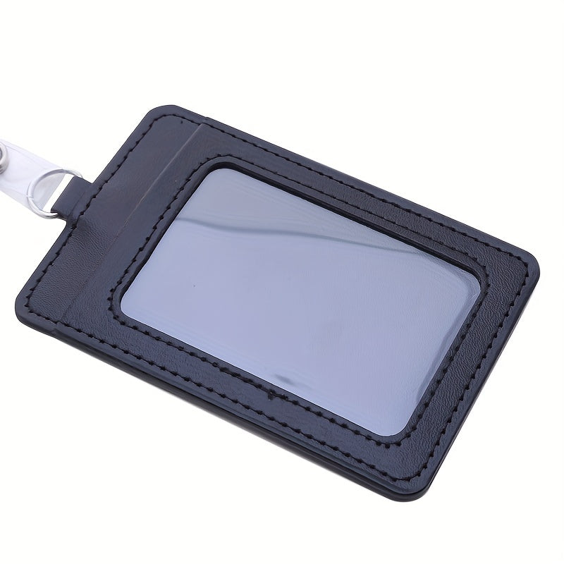 Retractable Buckle PU Card Holder Cover
