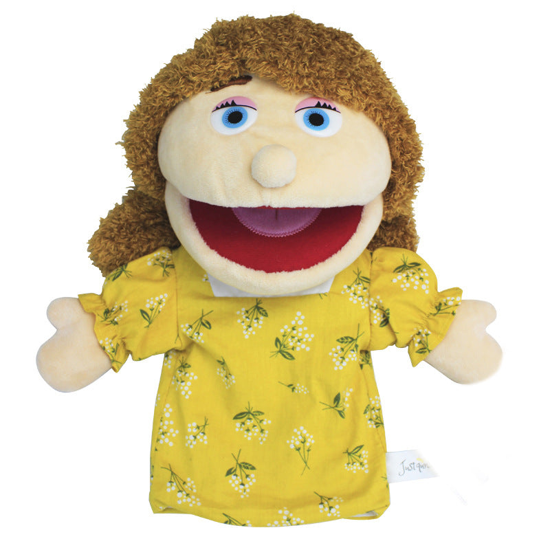 DDEMSMOE Family Hand Puppets - Ethnic Plush Soft Puppets for Kids Role Play