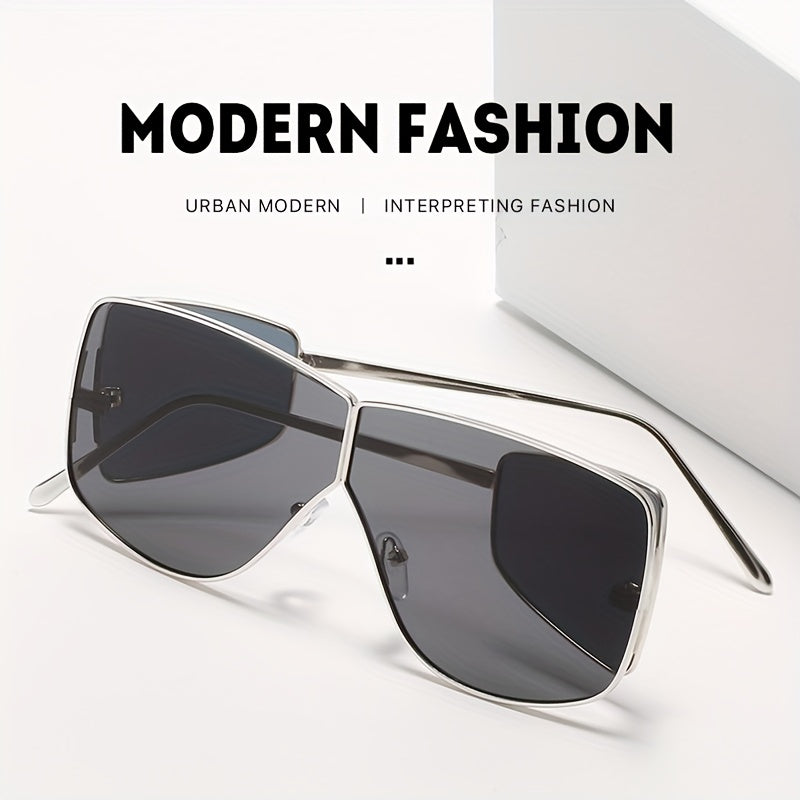 Steampunk Big Frame Four Lenses Sunglasses For Men