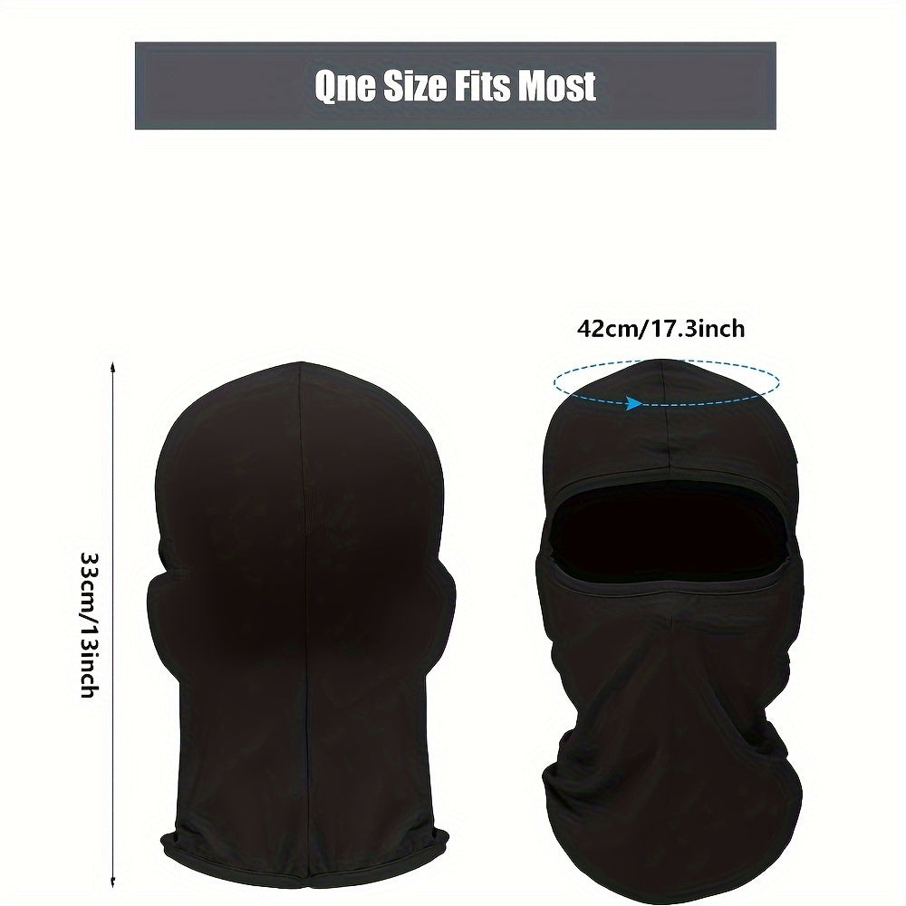 3pcs Balaclava Full Face Mask & 3pairs Arm Sleeves For Men Women