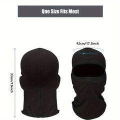 3pcs Balaclava Full Face Mask & 3pairs Arm Sleeves For Men Women