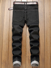 Men's Slim Fit Distressed Stretch Denim Pants