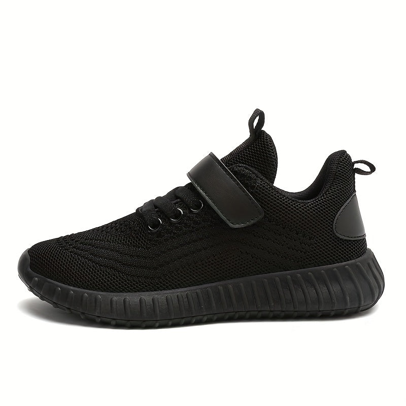 Breathable Hook & Loop Fastener Woven Shoes Lightweight Running Shoes