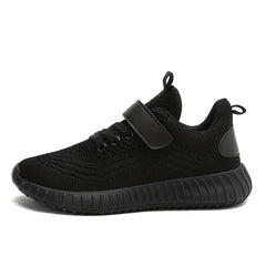 Breathable Hook & Loop Fastener Woven Shoes Lightweight Running Shoes