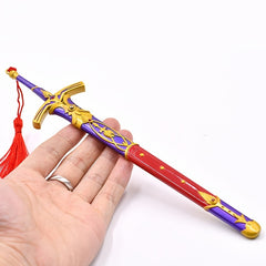 Anime Oath Victory Sword King Arthur's Alloy Metal Mini Stone