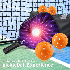 6pcs 40 Holes Durable Pickleballs for Training Competition