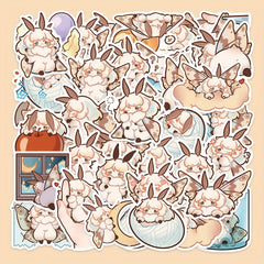 40pcs Cartoon Moth Stickers Laptop Phone Skateboard