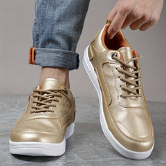 Men's Non slip Skate Shoes Casual Outdoor Lace up Walking Sneakers Flat Shoes