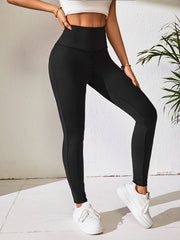 Solid Yoga Workout Pants Stretchy Running Fitness Leggings